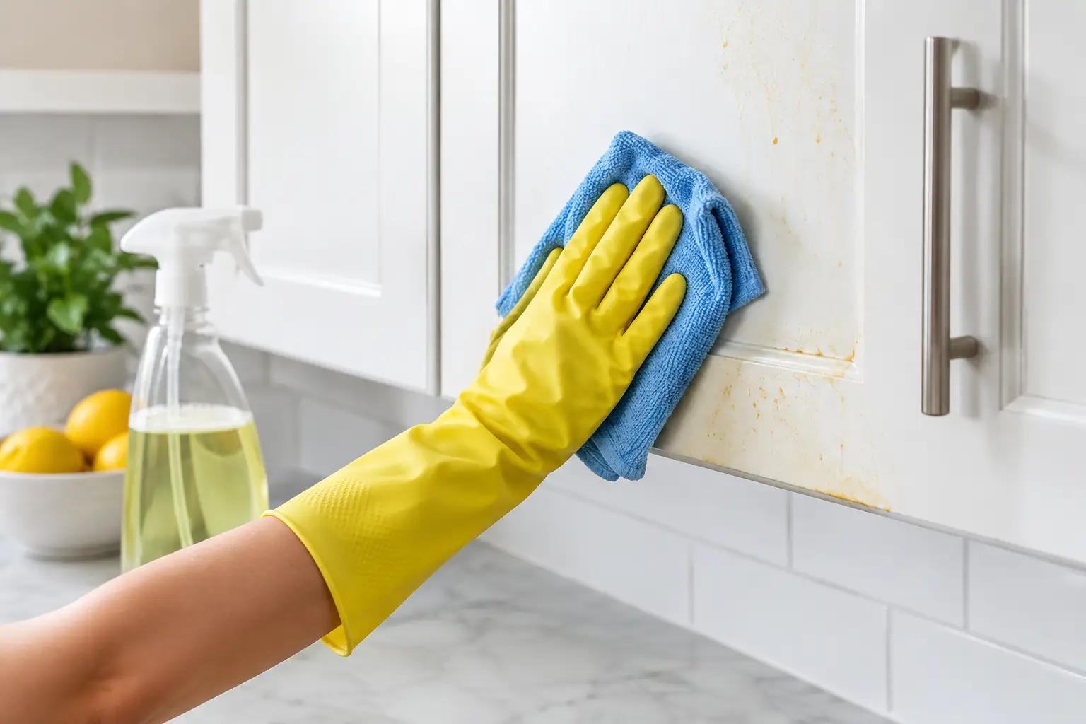 Natural Cleaner for Greasy Cabinets That Works